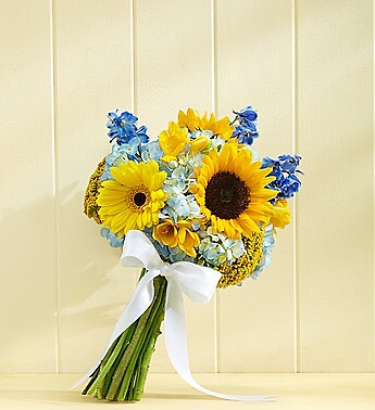 Country Wedding Sunflower Mixed Bouquet