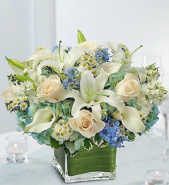Blue and White Centerpiece